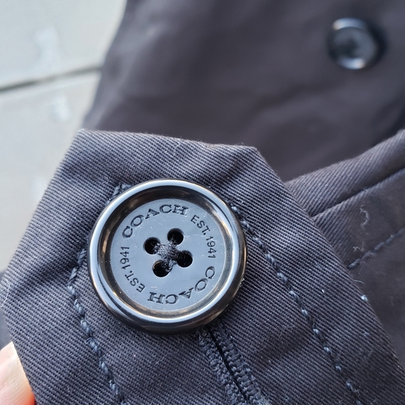 Gently used black Coach coat - Picture 11 of 11